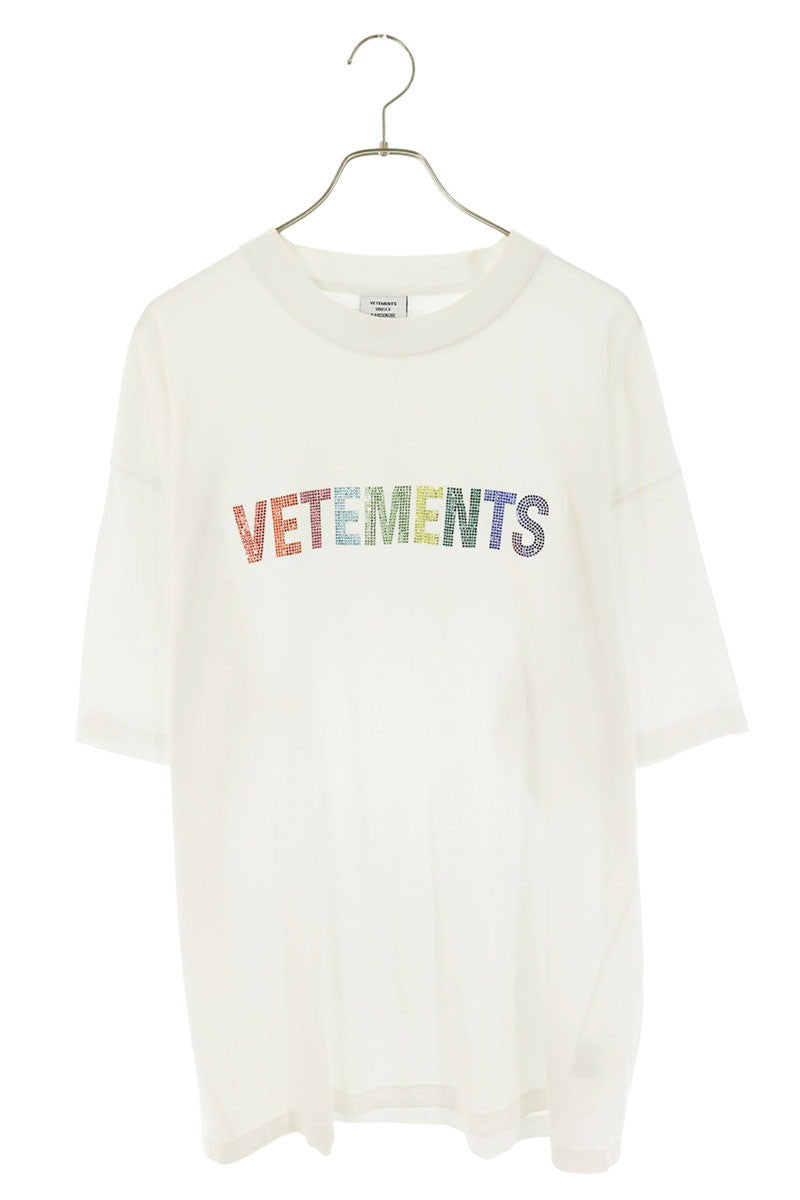 VETEMENTS Color Stone Logo T-Shirt White Multi Size XL
