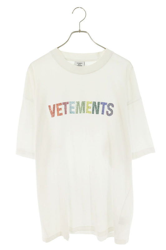 VETEMENTS Color Stone Logo T-Shirt White Multi Size XL