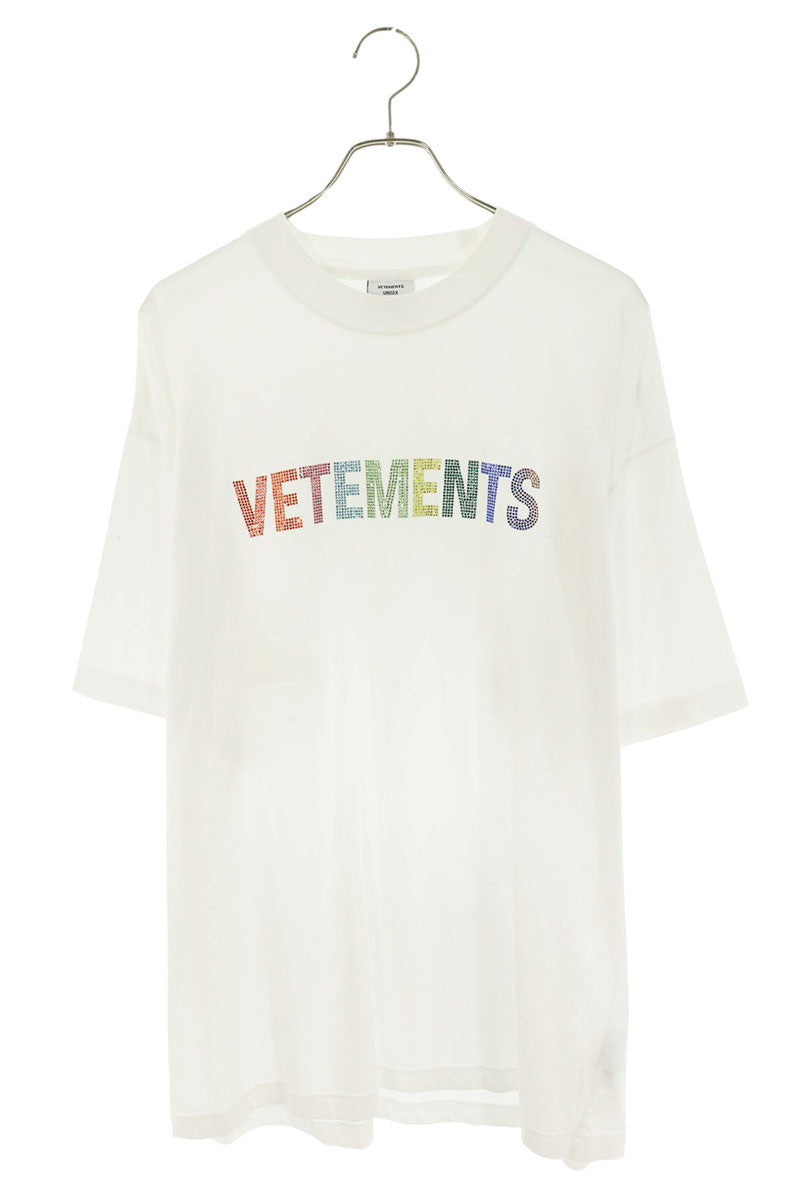 VETEMENTS Color Stone Logo T-Shirt White Multi Size S
