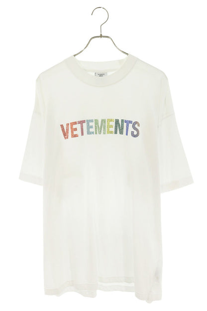 VETEMENTS Color Stone Logo T-Shirt White Multi Size S