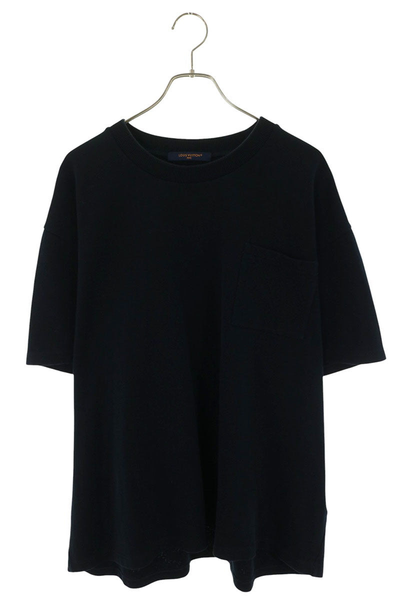 LOUISVUITTON Monogram Panel T-Shirt Navy Size 5L