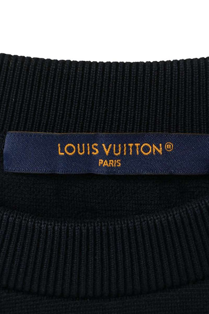 LOUISVUITTON Monogram Panel T-Shirt Navy Size 5L