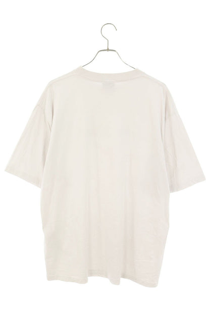 BALENCIAGA Mirror Logo Print T-Shirt Off-White Size L