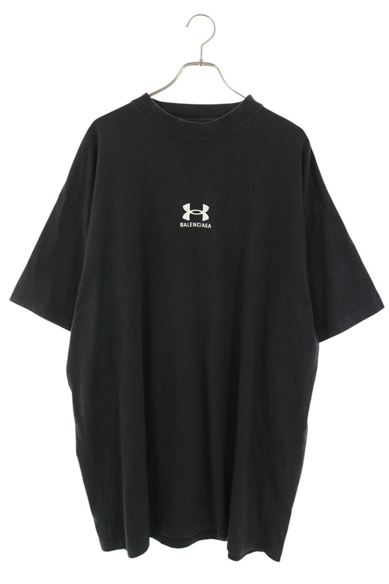 BALENCIAGA Oversized Logo T-Shirt Black Size 4