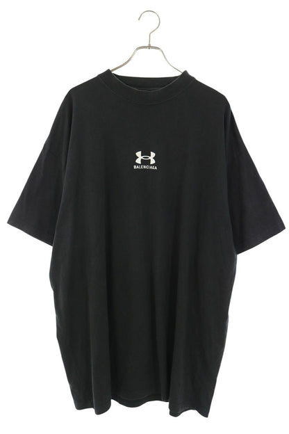 BALENCIAGA Oversized Logo T-Shirt Black Size 4