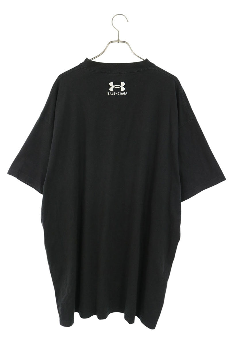 BALENCIAGA Oversized Logo T-Shirt Black Size 4