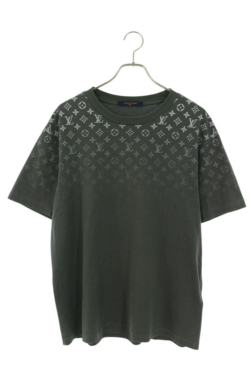 LOUISVUITTON Monogram Gradient Cotton T-Shirt Gray Size L