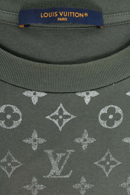 LOUISVUITTON Monogram Gradient Cotton T-Shirt Gray Size L