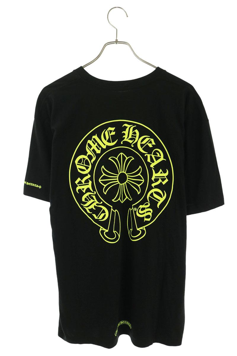 Chrome Hearts Horseshoe Tee Black Yellow Multi Size XL