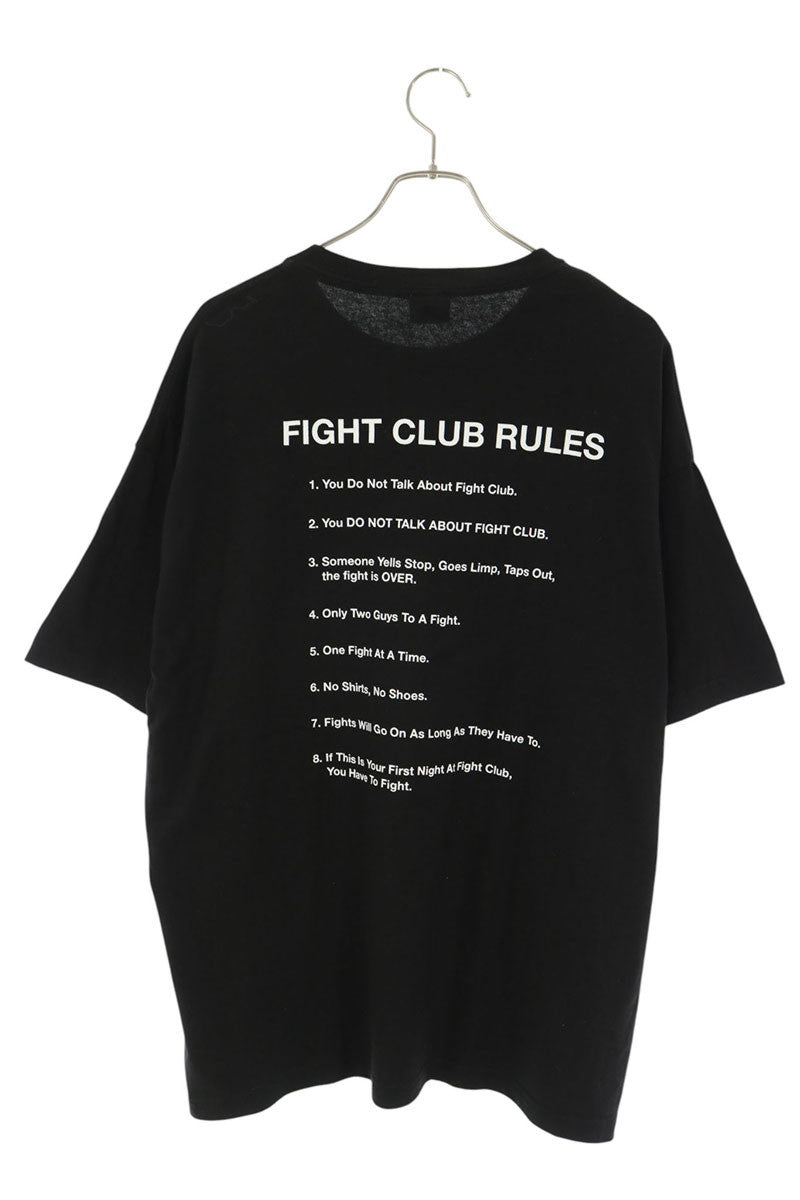 weber Fight Club Movie Print Cotton T-Shirt Black Size XL