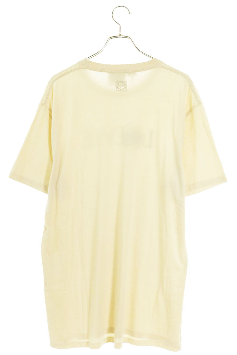 LOEWE Character Logo Cotton T-Shirt Beige Size L