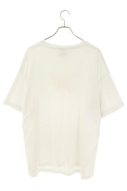 SAINT MICHAEL Logo Print Cotton T-Shirt White Size XL