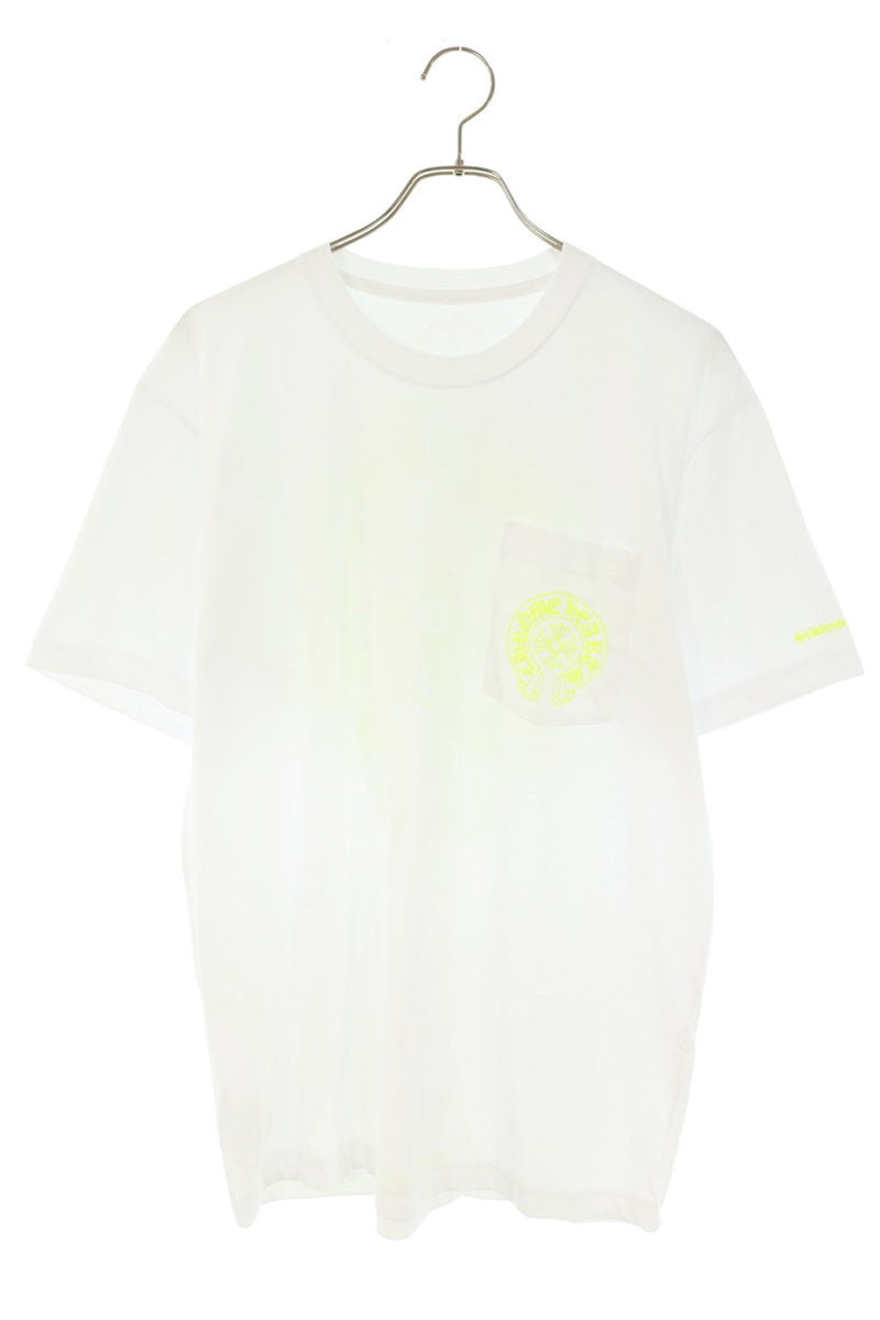 Chrome Hearts Horseshoe Tee White Yellow T-Shirt Size L