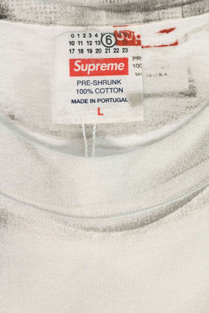 SUPREME x MM6 24SS Box Logo T-Shirt White Size L