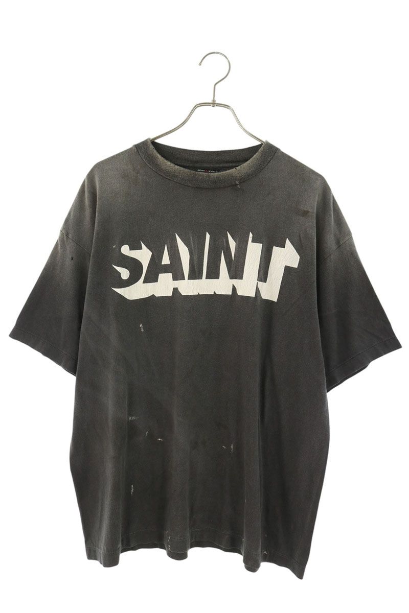 SAINT MICHAEL Vintage Logo Print T-Shirt Size L