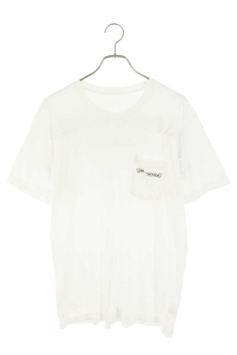 Chrome Hearts Back Logo Print T-Shirt White/Black Size L
