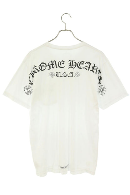 Chrome Hearts Back Logo Print T-Shirt White/Black Size L