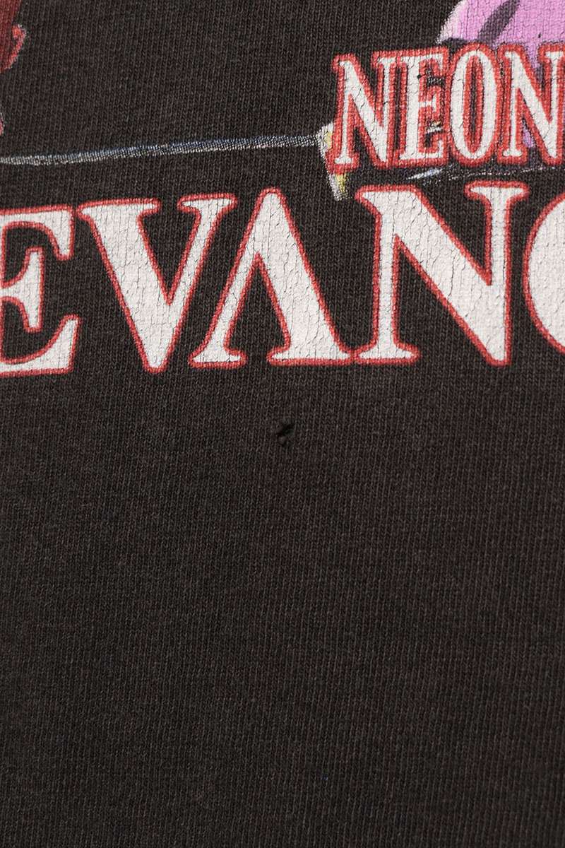 VINTAGE 90s Evangelion Character Print T-Shirt Size XXL