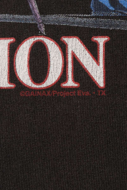 VINTAGE 90s Evangelion Character Print T-Shirt Size XXL