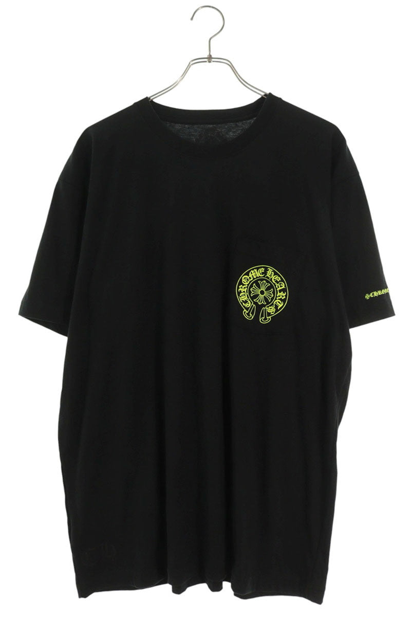 Chrome Hearts Horseshoe Tee Black Yellow T-Shirt Size XL
