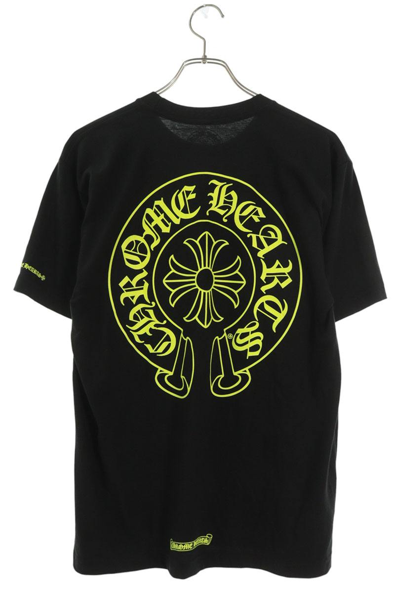 Chrome Hearts Horseshoe Tee Black Yellow T-Shirt Size M
