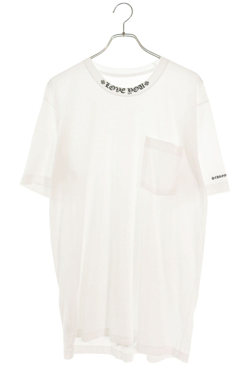 Chrome Hearts CH T-SHRT 1 LOVE YOU Neck Logo T-Shirt Size L