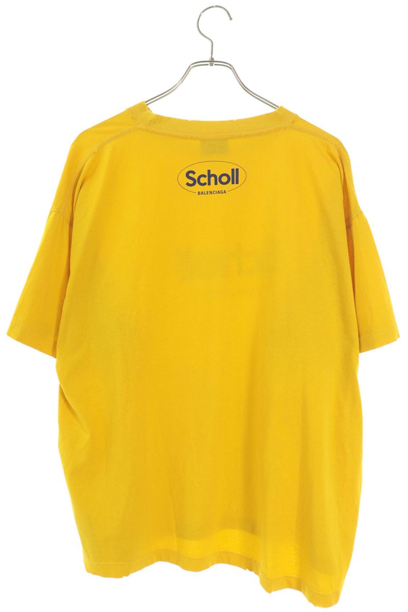BALENCIAGA Scholl Print Cotton T-Shirt Size M