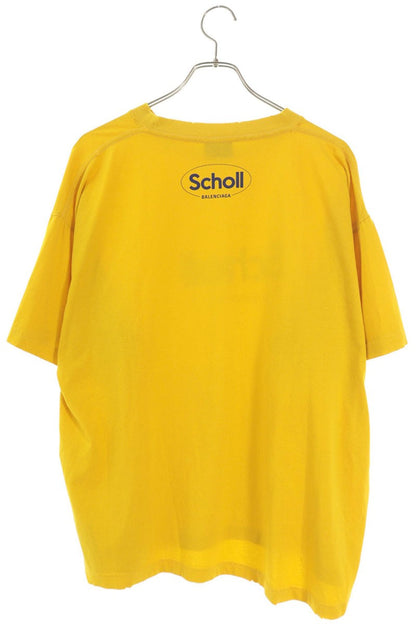 BALENCIAGA Scholl Print Cotton T-Shirt Size M