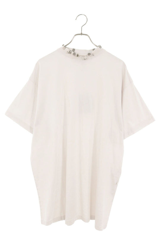 BALENCIAGA Pierced Oversize T-Shirt White Size L