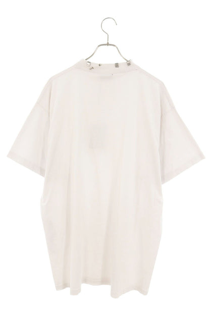 BALENCIAGA Pierced Oversize T-Shirt White Size L