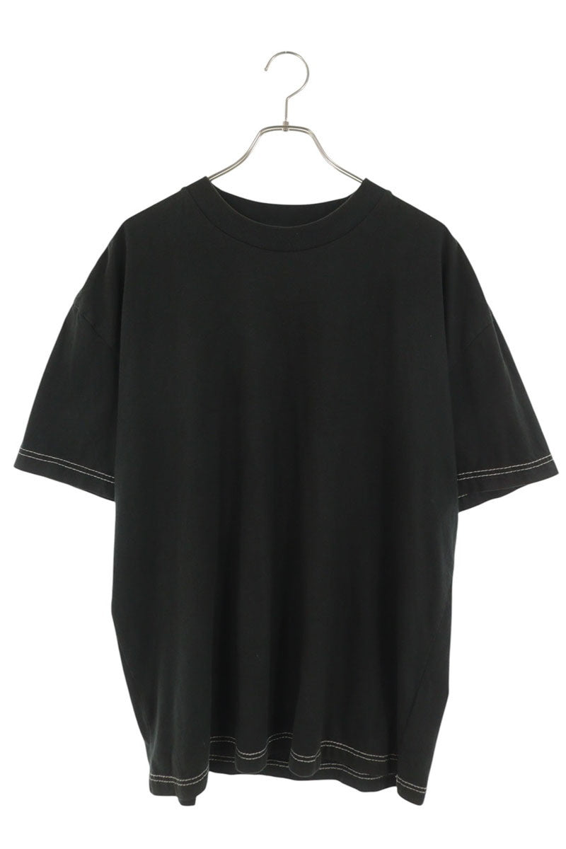 ACNE STUDIOS Logo Embroidered T-Shirt Black Size M