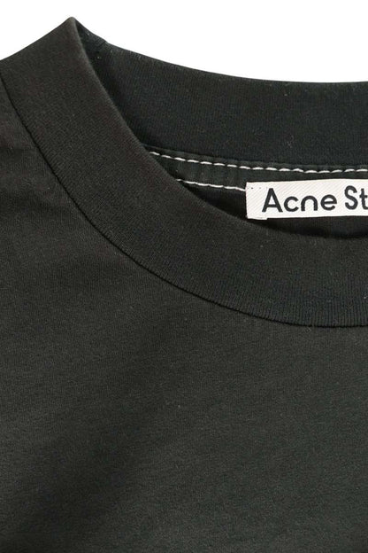 ACNE STUDIOS Logo Embroidered T-Shirt Black Size M