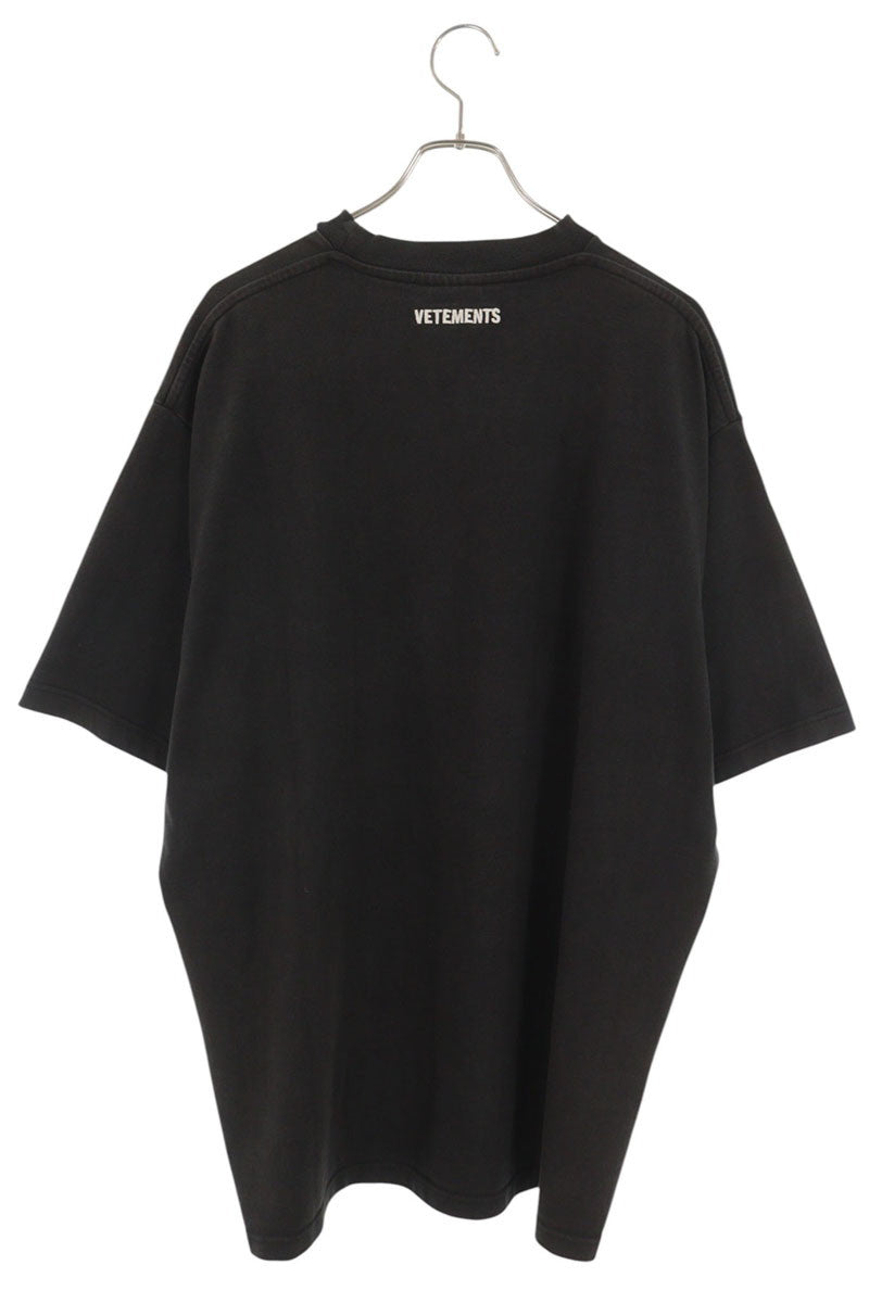 VETEMENTS MH17TP14 Artist Photo Print T-Shirt Black Size XS
