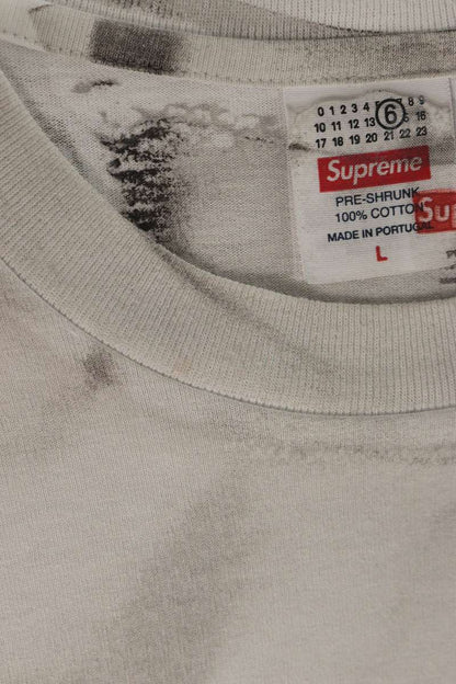 SUPREME x MM6 24SS Transfer Print Box T-Shirt White Size L