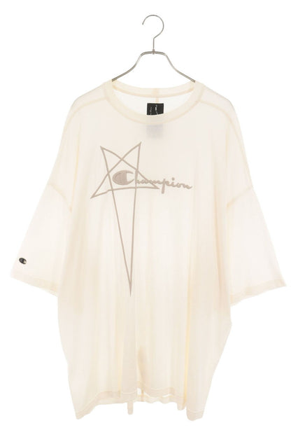 Rick Owens x Champion Logo Embroidered T-Shirt White Size M
