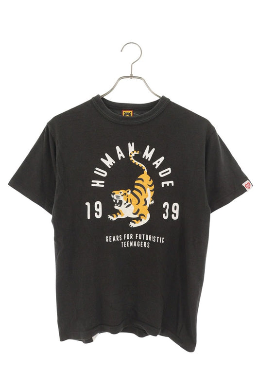 HUMAN MADE Tiger Print T-Shirt Black Size S