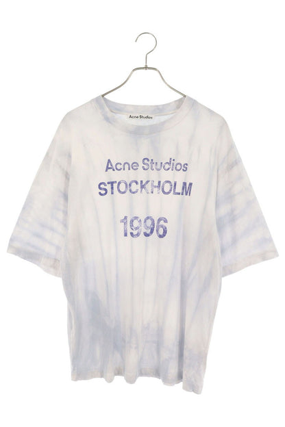 ACNE STUDIOS Logo Print Relaxed Fit Tie-Dye T-Shirt Size S
