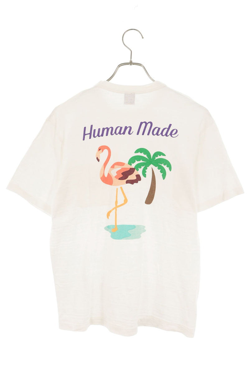 HUMAN MADE Flamingo Back Print T-Shirt White Size S