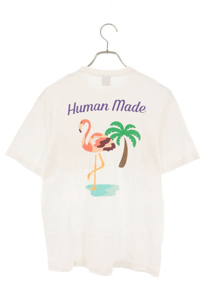 HUMAN MADE Flamingo Back Print T-Shirt White Size S