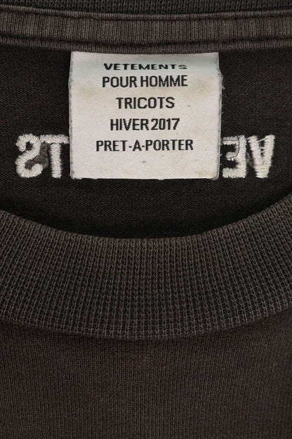 VETEMENTS Back Artist Photo Print T-Shirt Black Size S