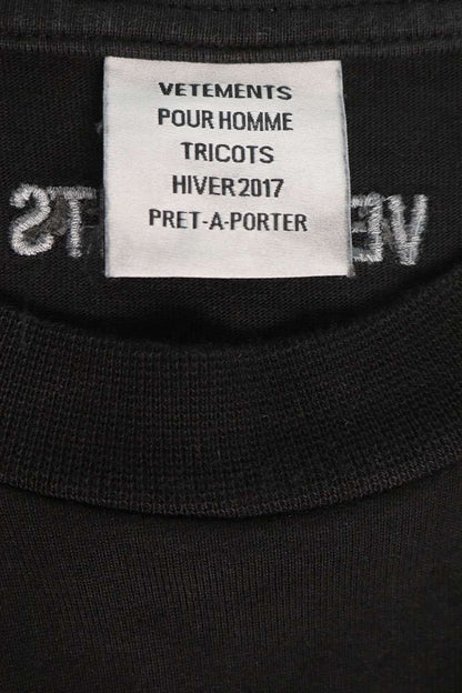 VETEMENTS Back Artist Photo Print T-Shirt Black Size S