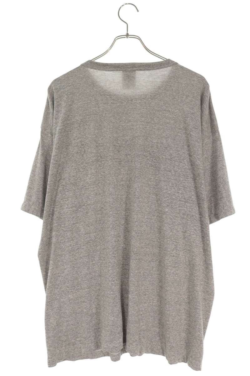 SAINT MICHAEL 25SS Logo Print Vintage T-Shirt Gray Size L