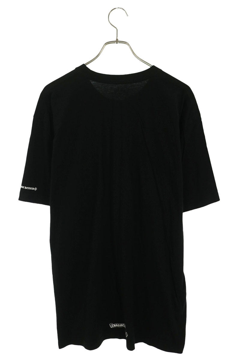 Chrome Hearts Neck Logo Print T-Shirt Black Size XXL