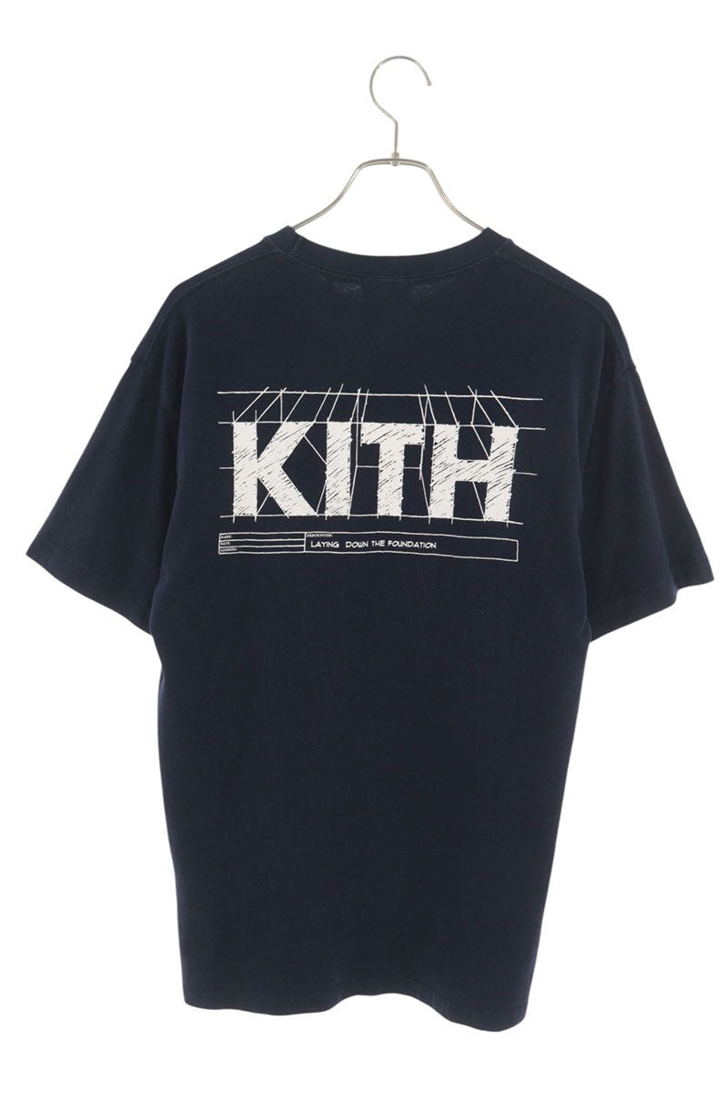 KITH Logo Print T-Shirt Navy Size XS