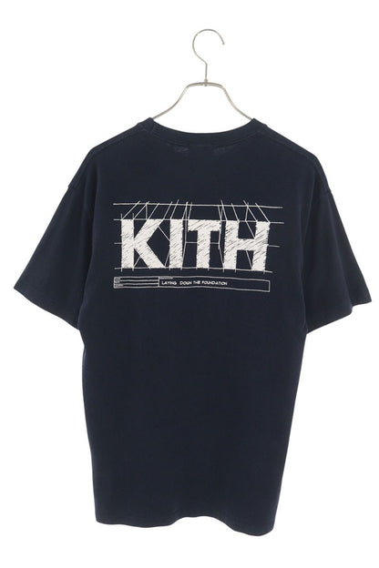 KITH Logo Print T-Shirt Navy Size XS