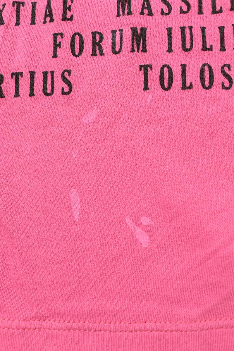 GUCCI Logo Print T-Shirt Pink Size M