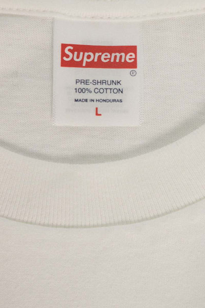 SUPREME Bear Print T-Shirt White Size L