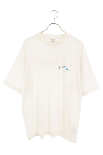 VETEMENTS Only Logo Print T-Shirt White Size S