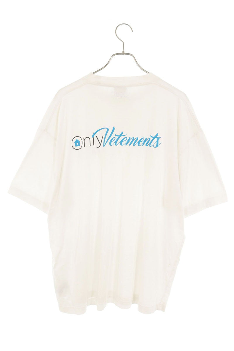 VETEMENTS Only Logo Print T-Shirt White Size S
