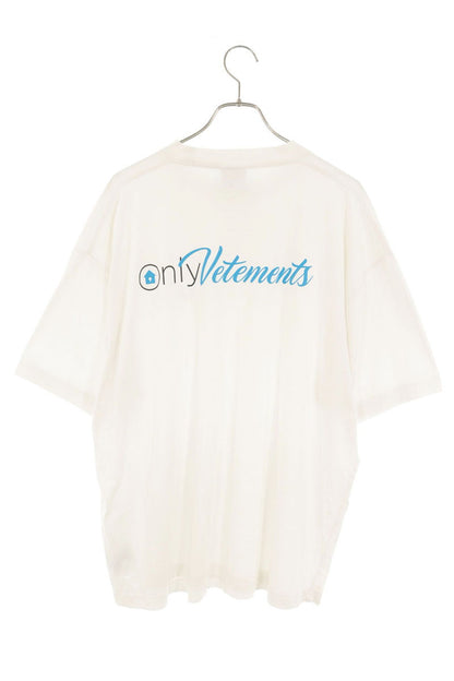 VETEMENTS Only Logo Print T-Shirt White Size S